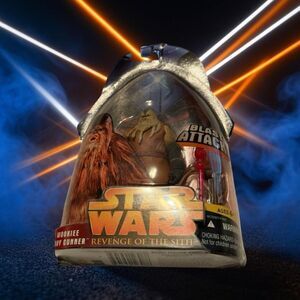 Star Wars Revenge of the Sith Heavy Gunner Wookiee Blast Figure #64 3.75”’